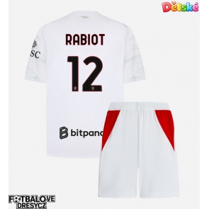 AC Milan Adrien Rabiot #12 Dětské Venkovní dres komplet 2026-27 Krátký Rukáv (+ trenýrky)
